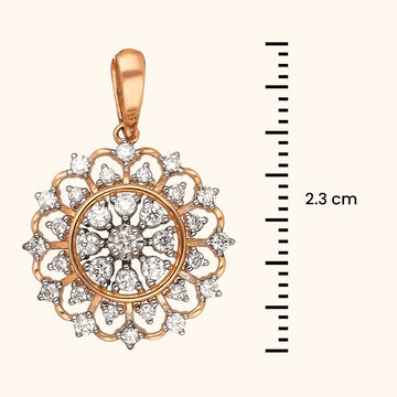 Floral Diamond Pendant